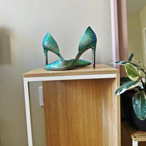 Steve Madden Psychedelic Mermaid Scale Heels